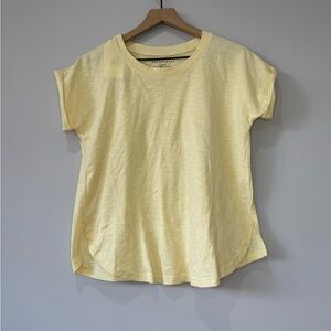 Boxercraft NWT boxy Oversized Yellow Women's Top T-shirt size Small